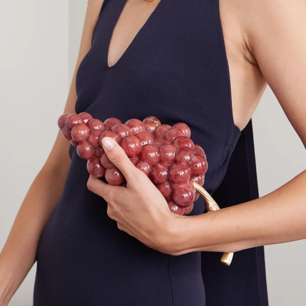 Cult Gaia Newest Red Grape Clutch Purse - Picture 9 of 16